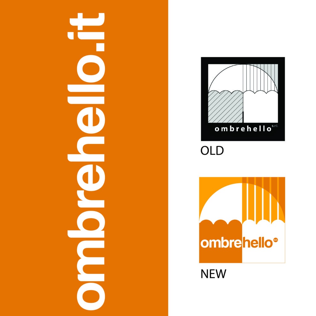ombrehello, old logo, new one