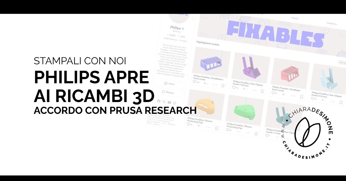Philips porta la stampa 3D nella riparazione: i pezzi di ricambio si possono stampare